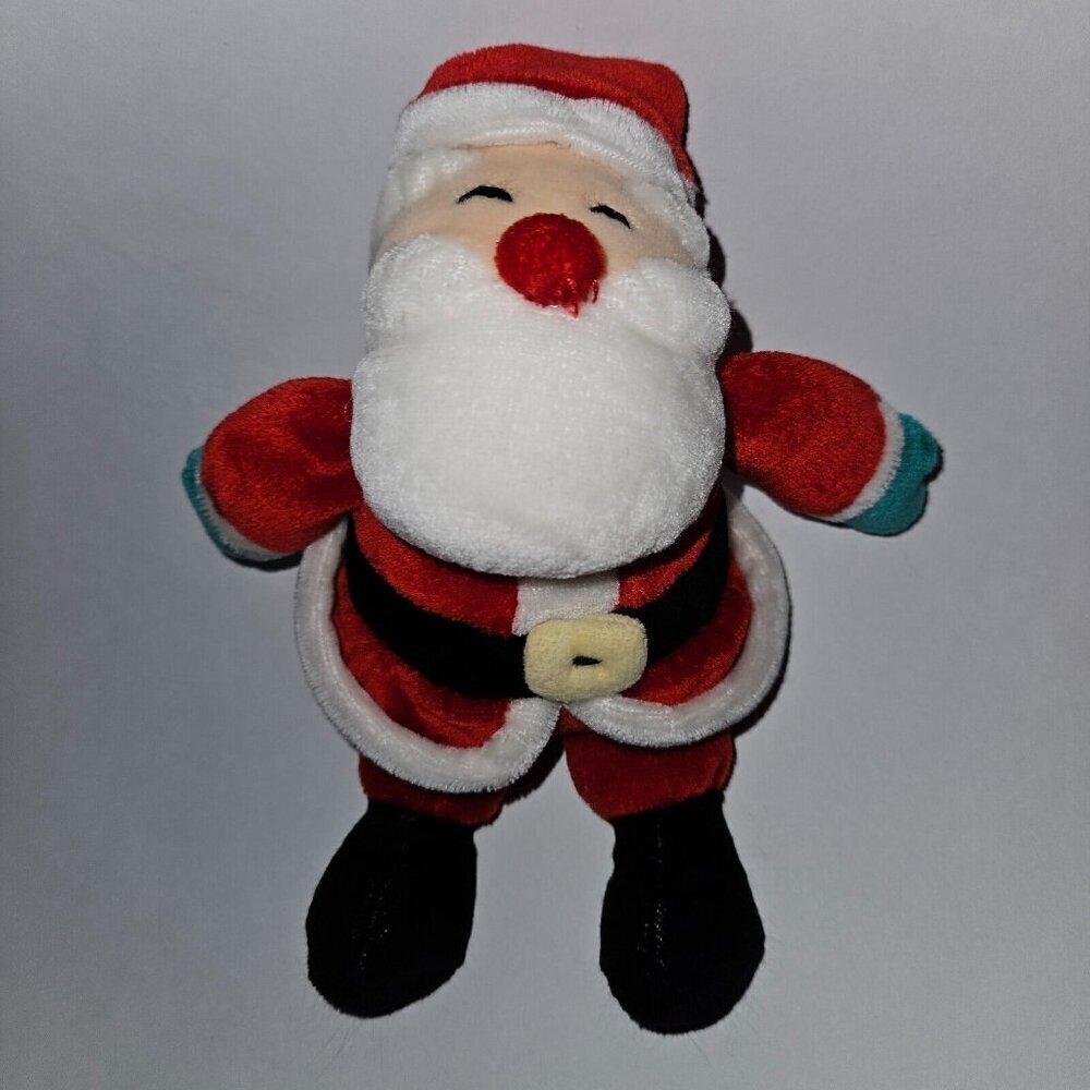 Santa Claus Plush Rattle Lovey 8" Stuffed Baby Toy Educational Soft Christmas